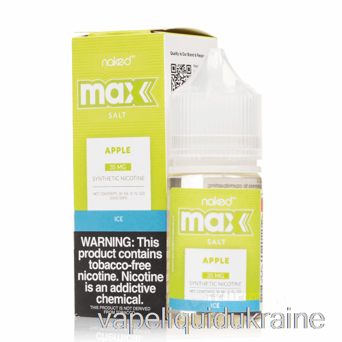 Vape Ukraine ICE Apple - Naked MAX Salt - 30mL 50mg